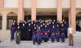 بازدید دانش‌آموزان دبیرستان علامه حلی از دانشکده هنر